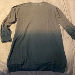 NWT Old Navy Sweatshirt Dress (L) Ombré 93% Cotton; 7% Polyester